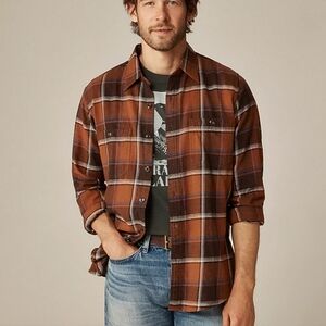 J. Crew Cotton-hemp blend twill Work shirt - George Brown Blue